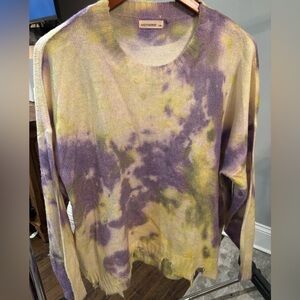 Andthewhy Watercolor Tie-Dye Knit sweater women’s size s/m